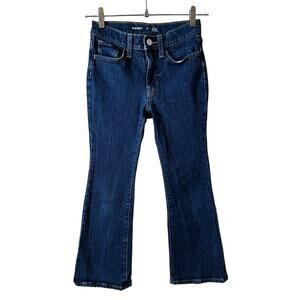 Old Navy Girl’s High Rise Flare Jeans Built in Tough Dark Wash Size 10